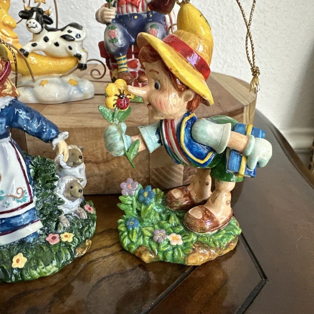 St Nicholas Square Novelty Nursery Rhyme Character Christmas Ornaments Set of 4